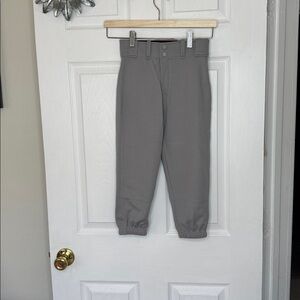 Franklin Youth Grey Classic Fit Baseball Pant Sz M. Never worn. Elastic bottom